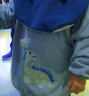 南极人儿童反穿衣宝宝罩衣冬季加厚泰迪绒保暖男童女童防水防油防污围裙 米色泰迪绒 110码（100-110cm  4-6岁） 实拍图