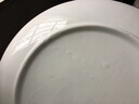 瓷航（CiH） 瓷航家居淺盤陶瓷餐具瓷器圓形淺式盤純白色盤子圓平盤牛排盤 10英寸 曬單實(shí)拍圖