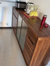 晉冠餐邊柜酒柜靠墻茶水柜廚房碗柜家用儲物收納柜斗柜長(cháng)80寬40高86CM 曬單實(shí)拍圖