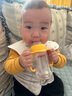 安配 貝親寬口徑奶瓶把手吸管重力球手柄適用于貝親2/3代寬口奶瓶配件 黃色把手（適配貝親2代奶瓶） 曬單實(shí)拍圖