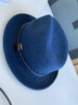 Mr DUCK澳洲超細100%羊毛氈帽冬季帽子男保暖英倫紳士禮帽大帽檐專(zhuān)柜品質(zhì) MW206219-小邊深遂藍（100%超細羊毛） M（適合56-58cm頭圍） 曬單實(shí)拍圖