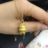 我愛(ài)鉆石網(wǎng)黃金吊墜項(xiàng)鏈生肖牛本命年足金金牛硬金寶寶生日送女友情人節(jié)禮物 愛(ài)心牛1.3-1.6g 黃金吊墜牛 曬單實(shí)拍圖