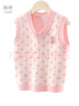 多妙屋女童馬甲春秋裝兒童包芯紗背心針織衫中大童坎肩童裝10999粉色150 曬單實(shí)拍圖