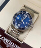 【二手99新】未使用浪琴康卡斯系列男表陶瓷圈防水300米計時(shí)瑞士二手奢侈品腕表 41表徑L3.781.4.96.6藍盤(pán)鋼帶 曬單實(shí)拍圖