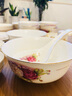 點(diǎn)特高檔唐山骨瓷餐具碗碟套裝家用組合陶瓷歐式飯碗盤筷子中式輕奢婚慶禮品喬遷餐具 30頭高腳碗配置(送鐵木筷10雙) 曬單實(shí)拍圖