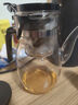 金灶（KAMJOVE）彈壓式茶水分離飄逸杯大容量家用耐熱玻璃泡茶壺長(cháng)壺嘴過(guò)濾泡茶器 【出水流暢】K-207泡茶壺 900ml 曬單實(shí)拍圖