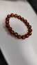 西璽 天然瑪瑙單圈手鏈本命年轉運珠玉髓手串男女情侶佛珠念珠玉石手珠 紅瑪瑙六字真言款 珠子直徑約10mm 曬單實(shí)拍圖