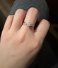 謝瑞麟（TSL）18K金鉆石戒指女款拼色排鉆戒指求婚結婚鉆戒63878 13號圈口（約24分） 鉆石共23顆 曬單實(shí)拍圖
