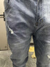 Prato Lee牛仔褲男九分褲男修身彈力夏季小腳褲九分牛仔褲9分褲子男士薄款 薄款 復(fù)古藍(lán)色 38 曬單實拍圖