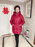 俞兆林媽媽冬裝中長(cháng)款羽絨服女2025新款中老年人外套加厚棉衣服奶奶棉襖DMJ-9376 紅色【棉服】  加厚XL 【建議105-120斤左右】 曬單實(shí)拍圖
