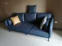 简派印橡 沙发 布艺沙发简约现代大小户型客厅家具北欧轻奢沙发组合XH-8123B 宝蓝色 三人位（2.1米） 实拍图