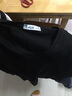 艾路絲婷長(cháng)袖T恤女新款秋裝韓版休閑修身純色打底衫體恤TX3688 黑色 L 曬單實(shí)拍圖