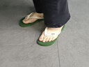 Jeep吉普人字拖鞋男輕便踩屎感涼拖防滑室內室外兩穿JEEP休閑人字拖 軍綠米色 39 曬單實(shí)拍圖