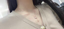 ?，斝窃裸y項鏈女星星月亮甜美鎖骨鏈氣質(zhì)吊墜生日禮物送女朋友 星月銀項鏈 曬單實拍圖