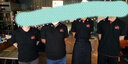 印天堂 翻領(lǐng)t恤工作服定制印logo男女文化衫刺繡圖案polo定做企業(yè)工衣團(tuán)體服聚會(huì)活動(dòng)工裝 黑色 M 曬單實(shí)拍圖