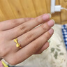 周六福（ZLF）七夕禮物  黃金戒指女款足金999蝴蝶結活口可調節指環(huán) 計價(jià) 17號-3.13g 曬單實(shí)拍圖