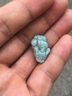 金玉蘭香雙孔小貔貅天然玉石A貨緬甸翡翠吊墜DIY配飾 13.9*22.2*7.8雙孔一只 曬單實(shí)拍圖