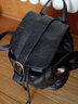 杜帕【真牛皮女包】黛慧妮真牛皮雙肩包女新款雙肩背包潮韓版學(xué)院風(fēng) 防盜A款黑色【028】 曬單實(shí)拍圖