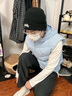 KELME /卡爾美羽絨馬甲男冬季新款連帽羽絨服馬夾白鴨絨時尚坎肩 淺藍(lán)色 M 曬單實拍圖