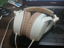 承策 適用EDIFIER漫步者H850 H840 H841p耳罩頭戴式耳機套橢圓包耳式舒適隔音耳機罩耳機替換升級配件 【H840 H841p】杏色蛋白皮耳套一對 曬單實(shí)拍圖