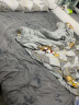 奢耀（SHEYAO） 牛奶绒四件套冬季加厚珊瑚绒双面绒被套床单床上加厚冬天法兰绒 时尚奶牛AL 1.8m床单款四件套(被套2*2.3) 实拍图