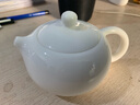 天城一品 茶壺陶瓷羊脂白玉泡茶壺品茗壺手工西施壺家用功工夫茶具套裝 羊脂白玉西施壺 曬單實(shí)拍圖