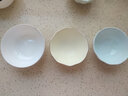 INSCRIPTION 歐式輕奢碗家用特色餐廳異形金邊陶瓷餐具  4.5英寸飯碗（米白色） 曬單實(shí)拍圖