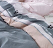 雅鹿·自由自在 四件套纯棉 床上用品全棉双人4件套装被套被罩200*230cm 床笠款 1.5米床 流彩灰 实拍图