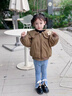 粉筆末端女童加絨棉衣冬季中小兒童時髦加厚棉服上衣女寶寶冬裝毛領(lǐng)棉襖潮 芥末黃 120 cm 曬單實拍圖