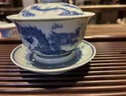 三勤堂景德鎮(zhèn)柴窯蓋碗雙龍圖案手繪中式復(fù)古青花三才泡茶蓋碗茶具 曬單實(shí)拍圖