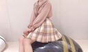 jk制服格裙全套女學(xué)生裙子夏季日系少女制服百褶裙短裙學(xué)院風(fēng)半身裙JK閃動少女 星野 百褶裙+短袖襯衫+領(lǐng)結(jié) M 曬單實拍圖