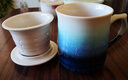 乾唐軒【官方授權(quán)活瓷杯】正品心動(dòng)高杯浪紋三件杯茶漏茶杯辦公送人禮品 雪晶綠紫釉（禮盒包裝） 曬單實(shí)拍圖