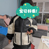 WALNUT DUCK兒童冬季新款羽絨內膽套裝連帽拼色冬裝休閑外套XT112 黑色（三件套） 110 （建議身高110-120cm） 曬單實(shí)拍圖
