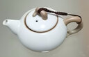連山閣 汝窯過濾茶壺開片可養(yǎng)小號陶瓷功夫茶具單壺帶內(nèi)膽家用泡茶器 月白色過濾祥龍壺 240ml 曬單實拍圖