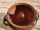 滇匠配不銹鋼底鍋手工制作跳紋汽鍋云南建水紫陶汽鍋雞蒸鍋家用湯鍋 內蓋 紫陶蘑菇頂 28cm 2.0L 曬單實(shí)拍圖