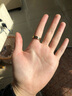 CHARLES&KEITH半寶石裝飾女士個(gè)性開(kāi)口戒指女士CK5-32120245 Gold金色 曬單實(shí)拍圖