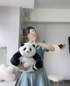 EZF花花大熊貓玩偶仿真毛絨公仔果賴送女孩生日兒送給對(duì)象過生日禮物 坐姿花花-標(biāo)準(zhǔn)款 曬單實(shí)拍圖