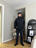 NEPA耐葩24秋冬新品戶外男士休閑褲柔軟保暖舒適工裝褲7K71605 黑色C01 175/90A（090） 曬單實(shí)拍圖