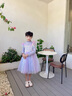 好莉婭女童連衣裙兒童冰雪奇緣愛(ài)莎公主裙春秋新款女童長(cháng)袖加絨連衣裙女孩蓬蓬紗裙 紫色不加絨 838 130(建議身高125左右) 曬單實(shí)拍圖