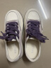 百丽母亲节礼物透气网面小白鞋女新款厚底休闲运动板鞋B1175BM3 紫色 37 实拍图