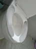 日本加厚馬桶墊坐墊防水粘貼式冬季坐便器套圈通用加絨馬桶貼 灰色柔絨 曬單實拍圖