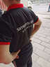 木脈  polo定制工作服定制印字印logo男女短袖POLO企業(yè)文化衫廣告衫服務員班服t恤定做diy 口袋款-灰T橘領 XXL 曬單實拍圖