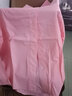 皮爾卡丹（pierre cardin）23年新款純棉長(cháng)袖襯衫女外穿新款韓版寬松洋氣休閑襯衣上衣外套IN 粉紅色 2XL (建議131-145斤) 曬單實(shí)拍圖