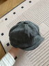 川玖田一帽子男秋冬英倫八角帽男士毛呢文藝畫(huà)家報童帽復古潮流百搭鴨舌帽 人字紋黑灰色 L (58-60cm范圍) 曬單實(shí)拍圖