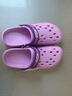 漂步洞洞鞋男涼鞋透氣休閑花園沙灘鞋情侶輕便戶(hù)外防滑駕車(chē)女涼拖鞋 成人紫色 38 曬單實(shí)拍圖