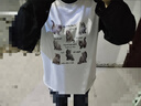 沂懿秋季衣服女裝長(cháng)袖t恤上衣內搭2025年新款寬松通勤風(fēng)小個(gè)子遮肚子 黑白色貓咪拼接插肩長(cháng)袖M 均碼 【90-130斤】 曬單實(shí)拍圖