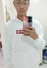 李寧（LI-NING） 衛(wèi)衣男秋冬長袖男士運動衣服飾logo圓領休閑男裝跑步健身籃球服 Li-Ning白【加絨款】 XL (180) 曬單實拍圖