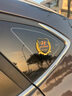 海崎 汽車(chē)3D立體車(chē)標改裝金屬麥穗VIP側標車(chē)身車(chē)窗麥穗車(chē)標貼裝飾側標 大號：適用于現代金色：?jiǎn)蝹€(gè) 其他車(chē)型備注 曬單實(shí)拍圖
