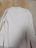 香影芬新款針織衫女顯瘦套頭半高領(lǐng)針織衫女士純色蕾絲內搭毛衣女打底衫 白色 L (建議105-115斤) 曬單實(shí)拍圖
