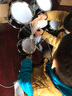 俏娃寶貝（QIAO WA BAO BEI）架子鼓兒童初學(xué)者1-3歲玩具男孩2音樂(lè )樂(lè )器6女5寶寶敲打鼓生日禮物 霓虹燈光多功能音樂(lè )鼓：綠色 曬單實(shí)拍圖